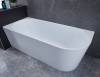 Акриловая ванна Vincea VBT-402-1600L 160x75, левая, щелевой перелив, белая фото 3