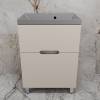 Тумба с раковиной Style Line Матис 60 напольная, крем, раковина серый шелк, 82x60x45