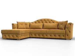 Диван угловой Лига Диванов Артис 128024L Желтый