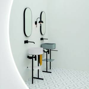 Раковина накладная AXA Mate 7820001 круглая 400х400х150мм, White Glossy