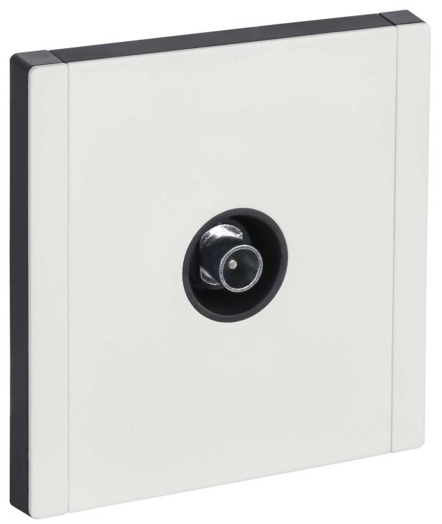 ТВ-розетка проходная IEK Forte&Piano FP-A10-P-M-K01 белый