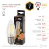 Лампа светодиодная филаментная ЭРА E27 7W 2700K прозрачная F-LED B35-7W-827-E27 Б0027950 фото 2