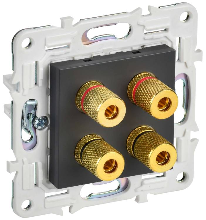 Акустическая розетка IEK Skandy SK-S40-K48 титан