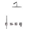 Душевой комплект Wasserkraft Spree A1451.273.274.097.121.275.100.276 с верхней душевой насадкой, никель, встраиваемый, с лейкой