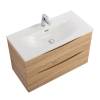Тумба с раковиной BelBagno MARINO-CER-MINI 80 подвесная, Rovere Bianco фото 3