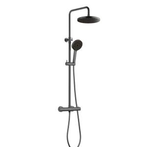 Душевая стойка BOND Circle B12-8277 графит матовая