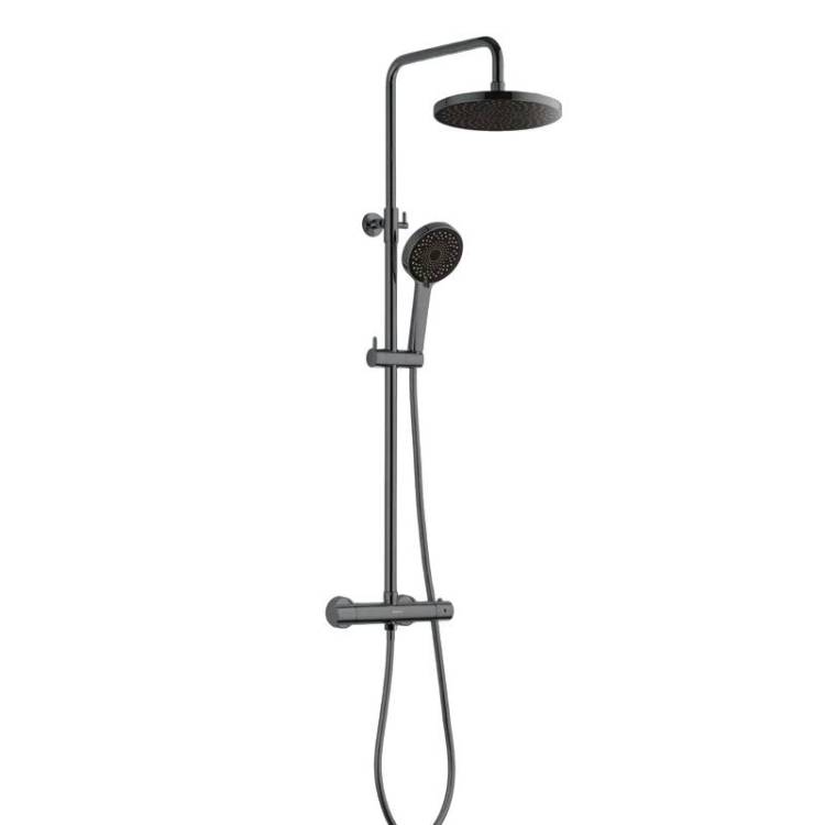 Душевая стойка BOND Circle B12-8277 графит матовая