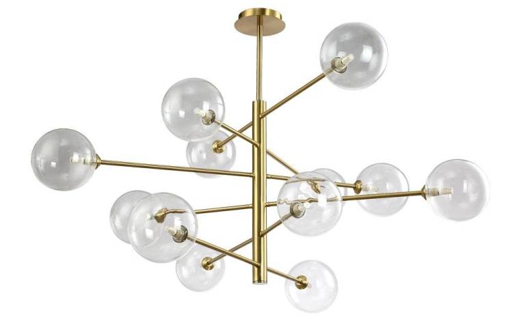 Люстра Crystal Lux Marzo Sp12 Bronze/Transparente