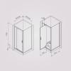 Душевой уголок Am.Pm Gem W90G-404-9090-BT профиль черный матовый, стекло прозрачное, 90x90 фото 8