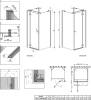 Душевой уголок Radaway Almatea KDJ+S 90x100Rx90 фото 9