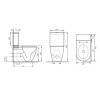 Унитаз-компакт Comforty CF41253S, сиденье микролифт, белый глянец фото 7