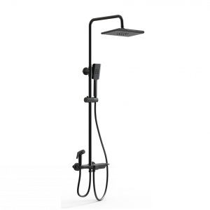 Душевая стойка Wonzon & Woghand WW-B3310-MB с термостатом, черный