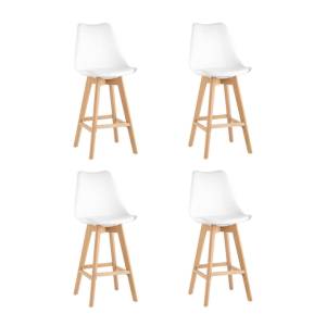 Набор из 4 барных стульев Stool Group Frankfurt Y815A-75CM white X4 белый
