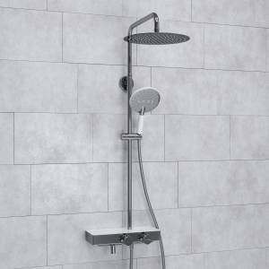 Душевой комплект Wasserkraft A113.116.059.CH Thermo с термостатическим смесителем, хром