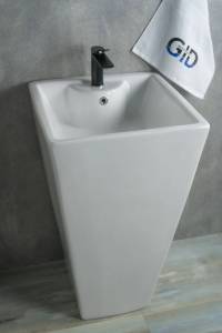 Раковина Gid Autonomo Nb145 81103 белая, 46.5x46.5x81