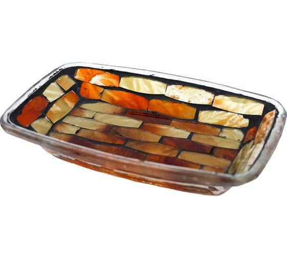 Мыльница Bath Plus Ambra W-GL0696AA-SD желтый