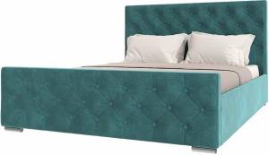Кровать 1400х2000 НК-Мебель Интеро 72306752 Бирюзовый 110x149.4x220.5