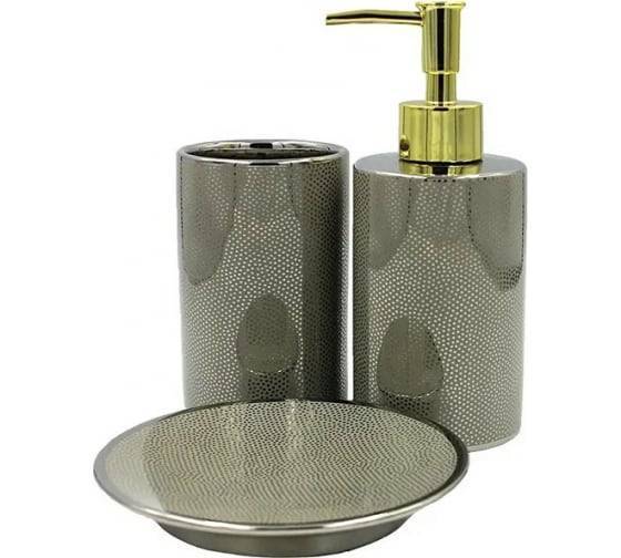 Набор аксессуаров для ванны Bath Plus Nebel W-CE1725AA-SET3 серый