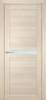 Межкомнатная дверь экошпон Мариам Техно 703, остекленная, капучино 900x2000