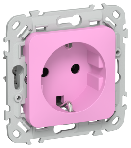Розетка 1-местная с заземлением IEK Flite FI-R11-16-K99 пурпурный