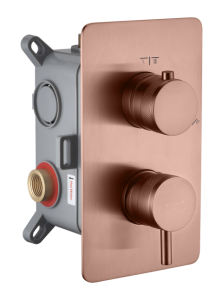 Смеситель для душа Boheme Cell 135-2-CB 2-х проходной, Copper Brushed