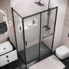 Душевая перегородка Grossman Style 200.K33.05.100.21.00 профиль черный матовый, стекло прозрачное, 100x195 фото 4