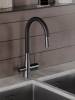 Смеситель для кухни Agger Elegant A3230355 с гибким изливом, оружейная сталь фото 3