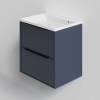 Тумба с раковиной La Fenice Simpla Twin Blu Grigio NFNC-01-SIM-BG-80-2-3-80 синяя матовая, 80 см