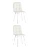 Набор из 2 стульев Stool Group Oliver fb-oliver-eco-white X2 белый, белые ножки, экокожа