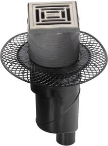 Душевой трап Berges Platz Uno 090069 10x10 см