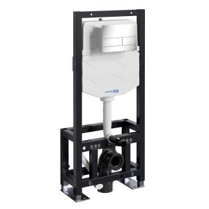 Система инсталляции для унитазов Wasserkraft Dill 61TLT.010.ME.BN04 клавиша никель