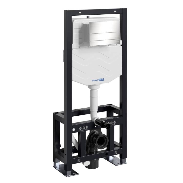 Система инсталляции для унитазов Wasserkraft Dill 61TLT.010.ME.BN04 клавиша никель