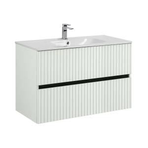 Тумба с раковиной Art&Max Torino AM-TORINO-900-2C-SO-LO-P подвесная, лотос