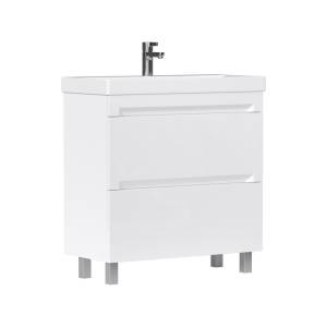 Тумба под раковину Equil Corner tnCRNR80.2Y-06 напольная, белый, 79.4x38.6