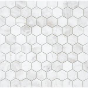 Мозаика LeeDo Pietrine Hexagonal Dolomiti Bianco Mat Hex (1.8x3) 28.5x30.5