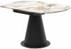 Стол Woodville Teramo 582146 gloss grand jade solid ceramic/черный 135(135)x90x76