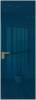 Межкомнатная дверь Profil Doors 1 AGK цвет профиля Шампань, стекло безопасное 4 мм зеркало синее 700x2000