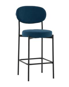 Стул полубарный Stool Group Бриф DD AV 477-C78-9005 (PP) синий, велюр