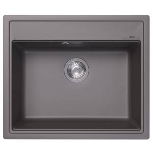 Мойка кухонная Abber Quarz AQ2902G серый, 51x60