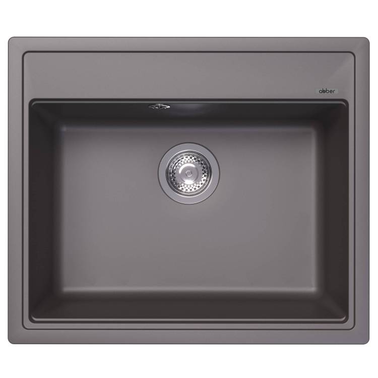 Мойка кухонная Abber Quarz AQ2902G серый, 51x60