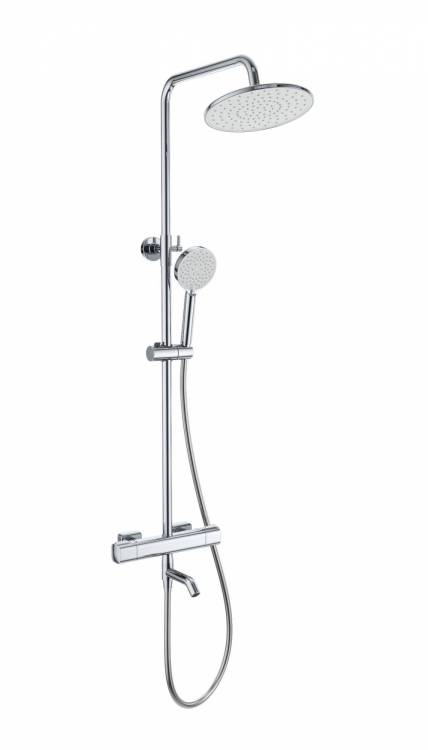 Душевая стойка Wonzon & Woghand WW-B3051-A1-CR с термостатом, хром