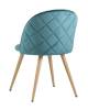 Набор из 4 стульев Stool Group Лион DC-69030A HLR-60 X4 с ромбами аквамарин фото 6