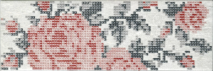 Декор Serenissima Cir Docklands 1047606 Inserto Flowers White S/1 8.6x26