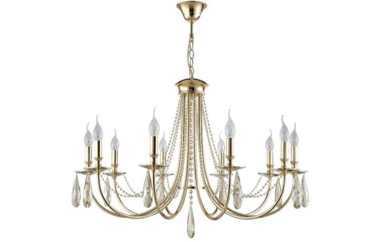 Люстра Crystal Lux Victoria Sp10 Gold/Amber
