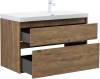 Тумба с раковиной Aquanet Nova Lite 2.0 100 R 365913 Дуб рустикальный фото 4