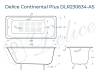Чугунная ванна Delice Continental Plus DLR230634-AS 170x70, белая, с антискользящим покрытием, без ножек фото 8