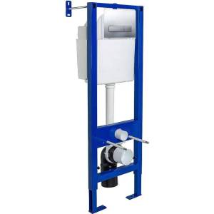 Система инсталляции для унитазов Berges Wasserhaus Atom Line 040338 кнопка хром