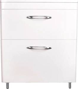 Тумба с раковиной Style Line Каре 70 напольная, Люкс Plus, белая