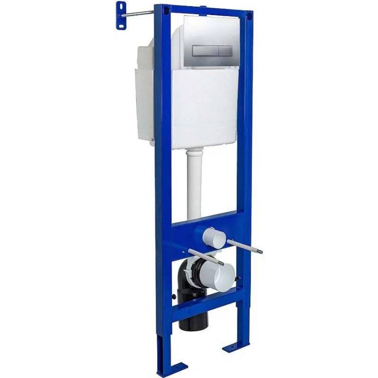 Система инсталляции для унитазов Berges Wasserhaus Atom Line 040338 кнопка хром