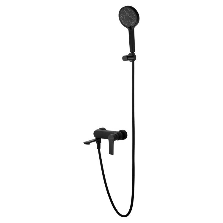 Смеситель для ванны Wonzon & Woghand WW-88037079-MB с душевым гарнитуром, черный матовый